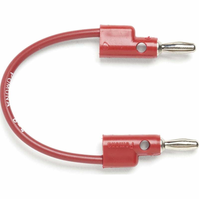 Pomona Banana Plug Patch Cord (Red)