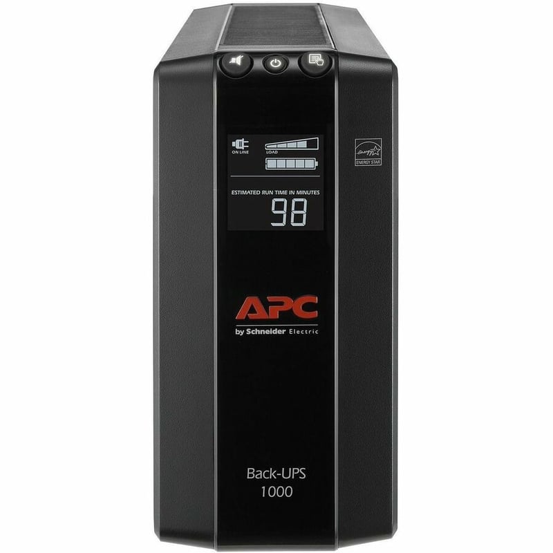 APC by Schneider Electric Back UPS Pro BX1000M, Compact Tower, 1000VA, AVR, LCD, 120V