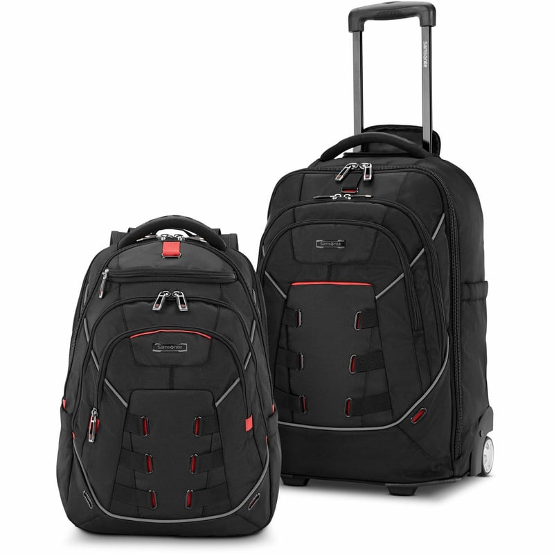 Samsonite Tectonic Nutech Carrying Case Rugged (Backpack) for 11" to 15.6" Notebook, Tablet, Water Bottle, Umbrella - Black