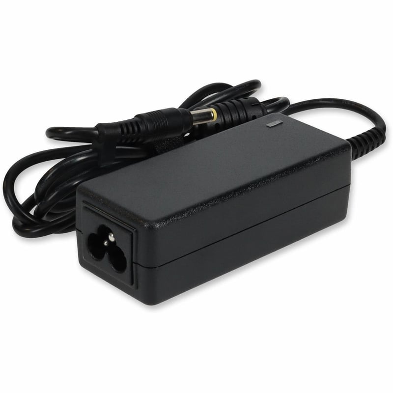AddOn 6ft HP 493092-002 Compatible 30W 19V at 1.58A Black 4.0 mm x 1.7 mm Laptop Power Adapter and Cable - Thumbnail 1