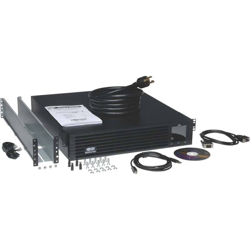 Tripp Lite by Eaton UPS TAA-Compliant SmartPro 120V 3kVA 2.88kW Line-Interactive Sine Wave UPS 2U Rack/Tower Extended Run Pre-Installed WEBCARDLX Network Interface LCD USB DB9 Serial - Thumbnail 3