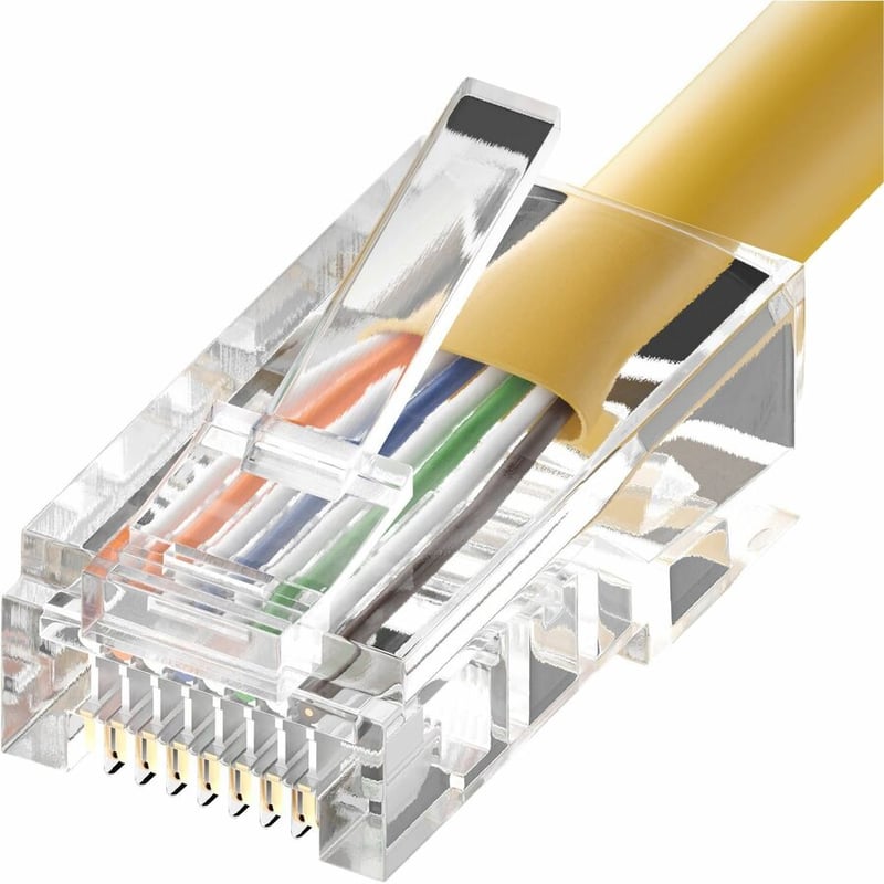 UNC GROUP 4FT CAT5E NON-BOOTED UNSHIELDED (UTP) ETHERNET NETWORK PATCH CABLE YEL - Thumbnail 2