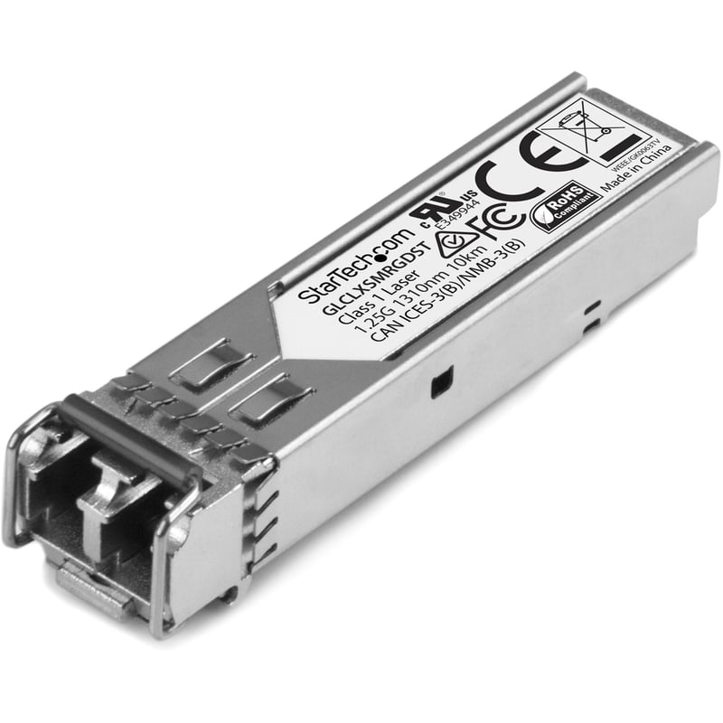 StarTech.com Cisco GLC-LX-SM-RGD Compatible SFP Module - 1000BASE-LX - 1GE Gigabit Ethernet 1GbE Single Mode Fiber SMF Optic Transceiver - Thumbnail 1