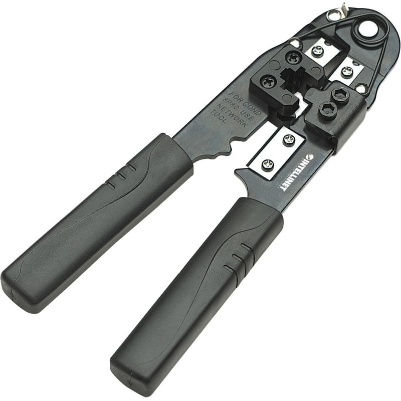 INT MODULAR CRIMPING TOOL, RJ45, BLACK - Thumbnail 1