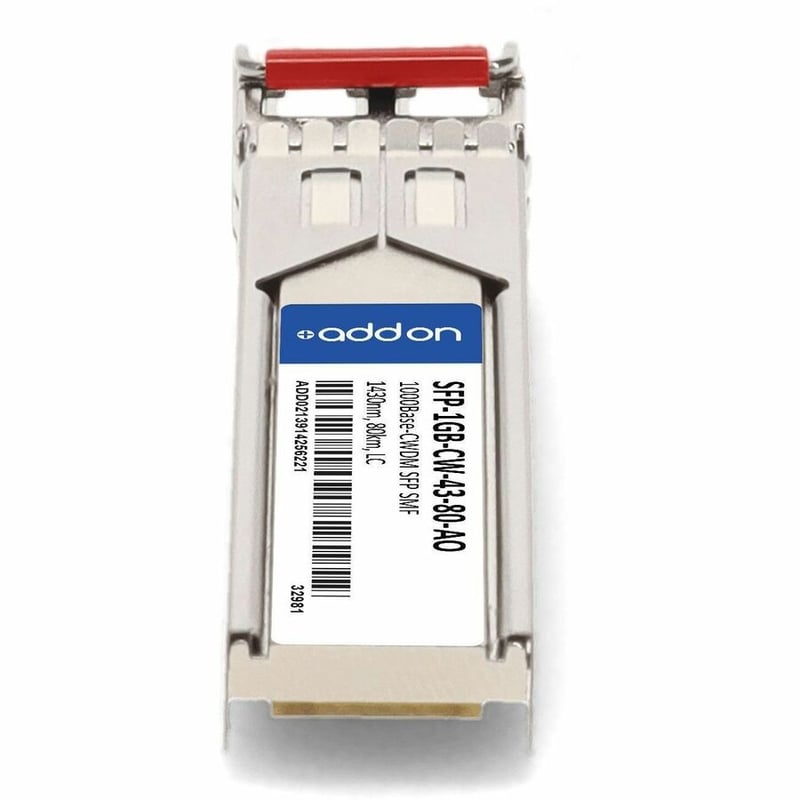 AddOn MSA and TAA Compliant 1000Base-CWDM SFP Transceiver (SMF, 1430nm, 80km, LC) - Thumbnail 4