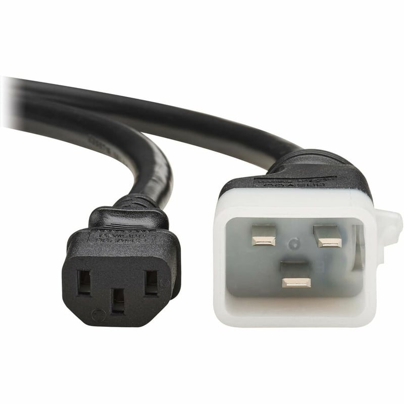 PDU POWER CORD C13 P-LOCK LITE C20 15A 100-250V 14 AWG 2FT BLACK - Thumbnail 3