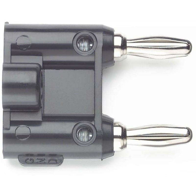 Pomona Double Banana Plug, Black