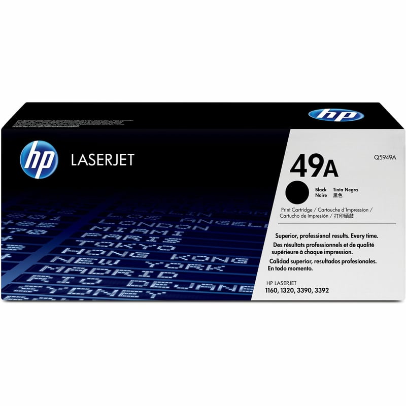 HP 49A (Q5949A) Original Laser Toner Cartridge - Single Pack - Black - 1 Each - Thumbnail 1