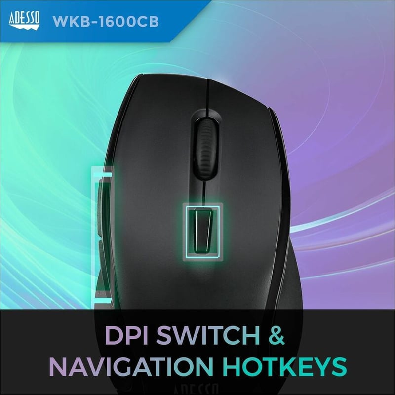 Adesso TruForm Wireless Ergonomic Keyboard And Optical Mouse