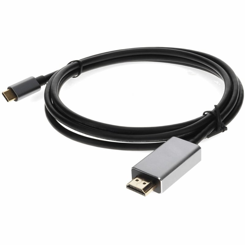 AddOn USB-C Male to HDMI (4K) Male Adapter with Aluminum Housing - Thumbnail 1