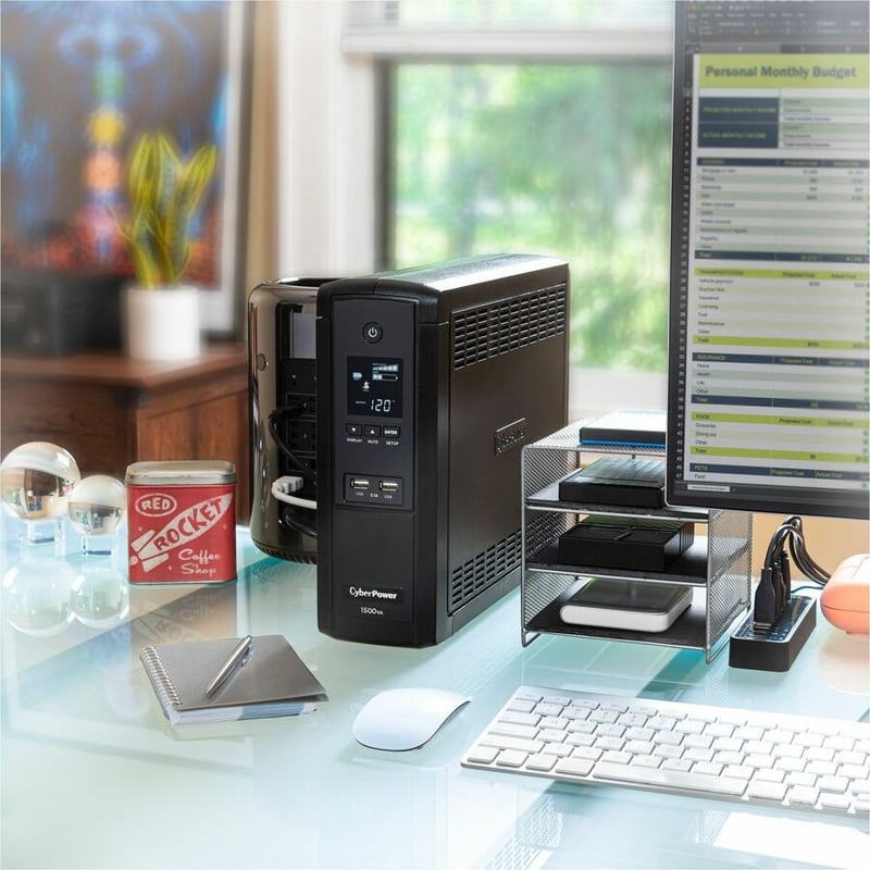CyberPower Intelligent LCD BRG1500AVRLD2 1500VA Mini-tower UPS - Thumbnail 2