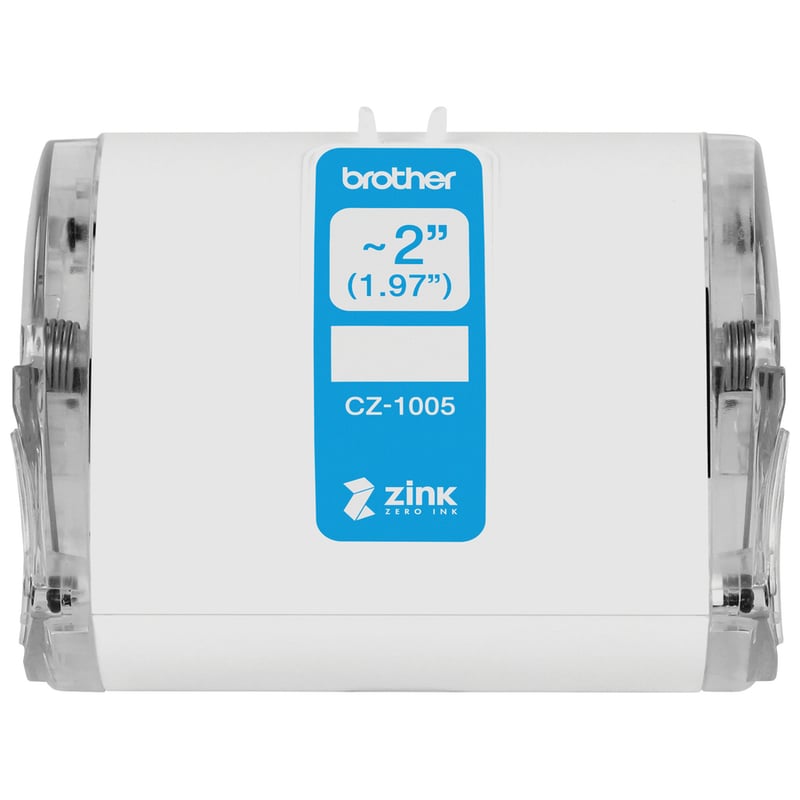 Brother Genuine CZ-1005 continuous length ~ 2 (1.97") 50 mm wide x 16.4 ft. (5 m) long label roll featuring ZINK Zero Ink technology - Thumbnail 4