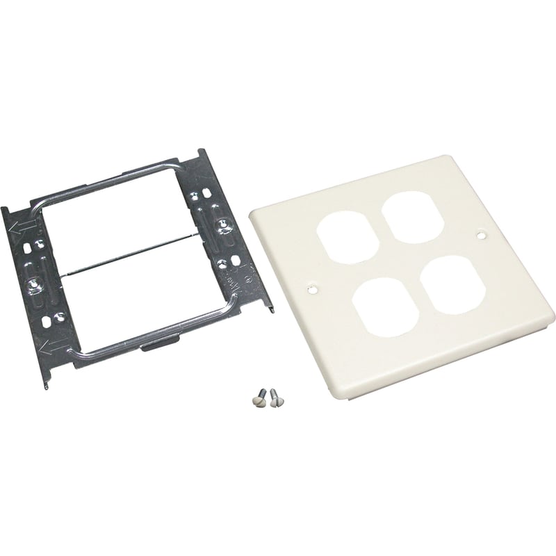 Wiremold 4047 Two-Gang Cover Two Duplex Receptacles Fitting
