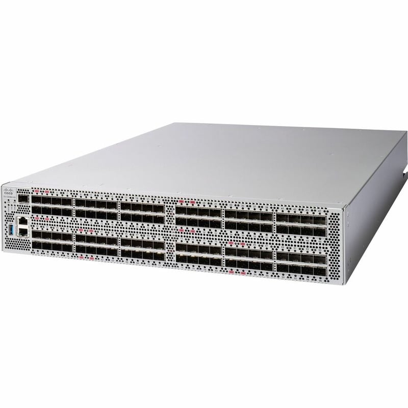 Cisco MDS 9396V 64G 2RU FC Switch, w/ 48 Active Ports, 3 Fans, 2 PSUs, Exhaust - Thumbnail 3