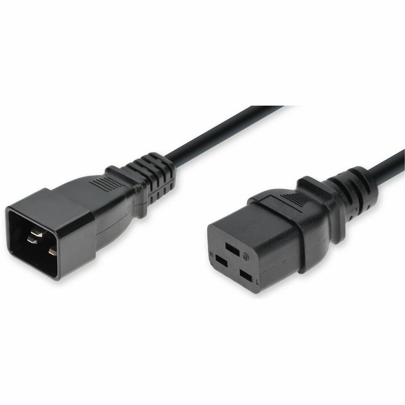 6FT C20 C19 14 AWG BLK PWR CBL 250V AT 15A - Thumbnail 1