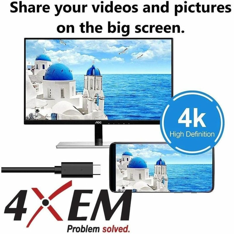 4XEM 65W 10FT USB-C to USB-C Laptop Triple USB GaN Charging Kit - with Display - Thumbnail 3