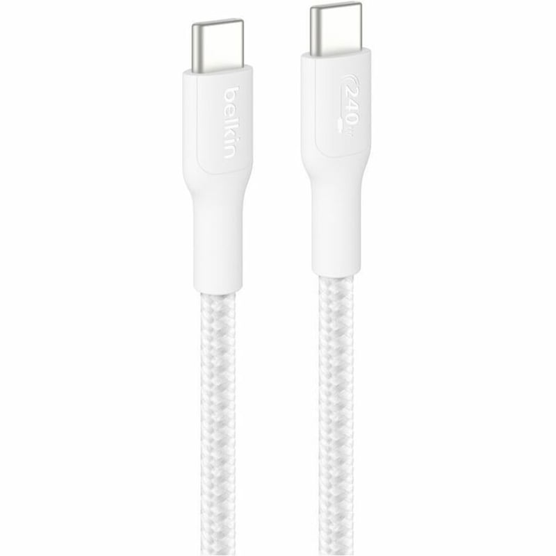C - C CBL 240W 2.0 BRAIDED PCR 1M WHITE 15-RETAIL BOX