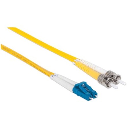 Intellinet Network Solutions Fiber Optic Patch Cable, LC/ST, OS2, 9/125, Single-Mode, Duplex, Yellow, 7 ft (2 m) - Thumbnail 2