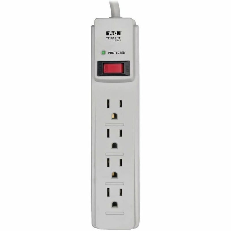 Tripp Lite by Eaton Protect It! 4-Outlet Home Computer Surge Protector Strip 4 ft. (1.22 m) Cord 450 Joules - Thumbnail 5