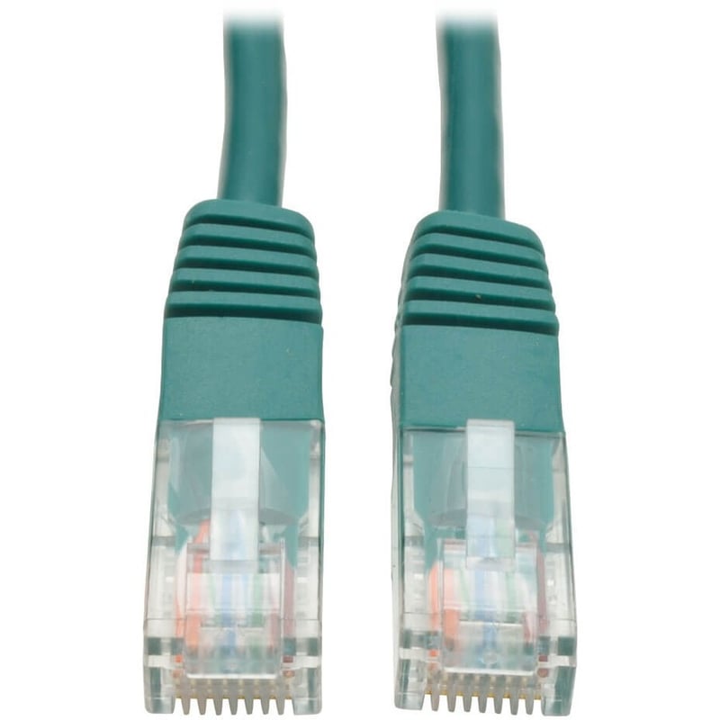 7FT CAT5E GREEN PATCH CABLE CAT5 MOLDED RJ45 M/M 350MHZ PVC UTP