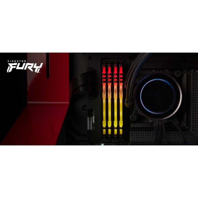 Kingston FURY Beast 64GB (4 x 16GB) DDR4 SDRAM Memory Kit - Thumbnail 5