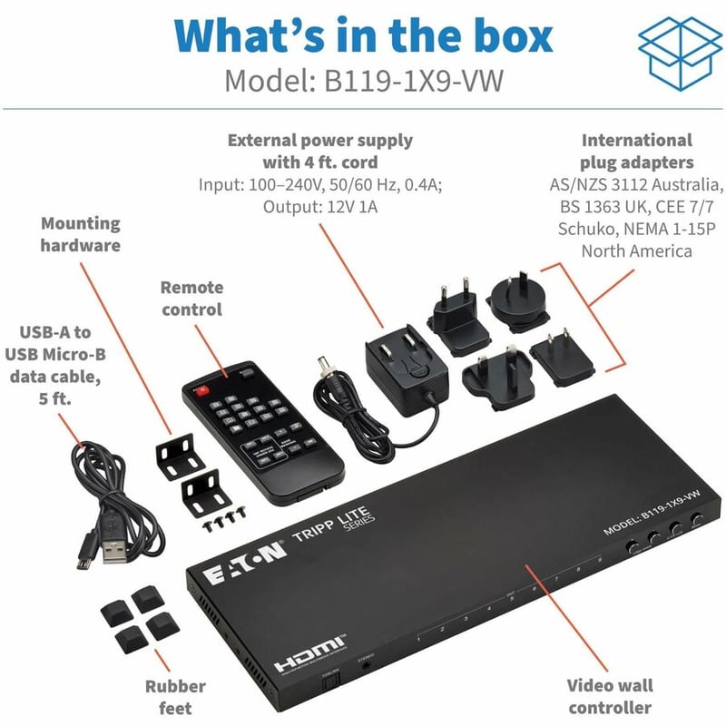 1X9 VIDEO WALL CONTROLLER 4K 30 1 HDMI INPUT 9 HDMI OUTPUTS 4:4:4 - Thumbnail 5