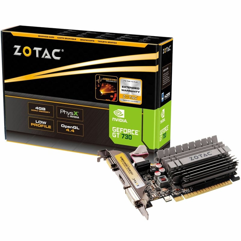 Zotac NVIDIA GeForce GT 730 Graphic Card - 4 GB DDR3 SDRAM
