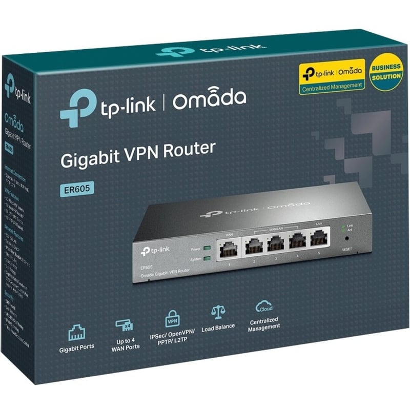 TP-Link ER605 - Multi-WAN Wired VPN Router - Thumbnail 2