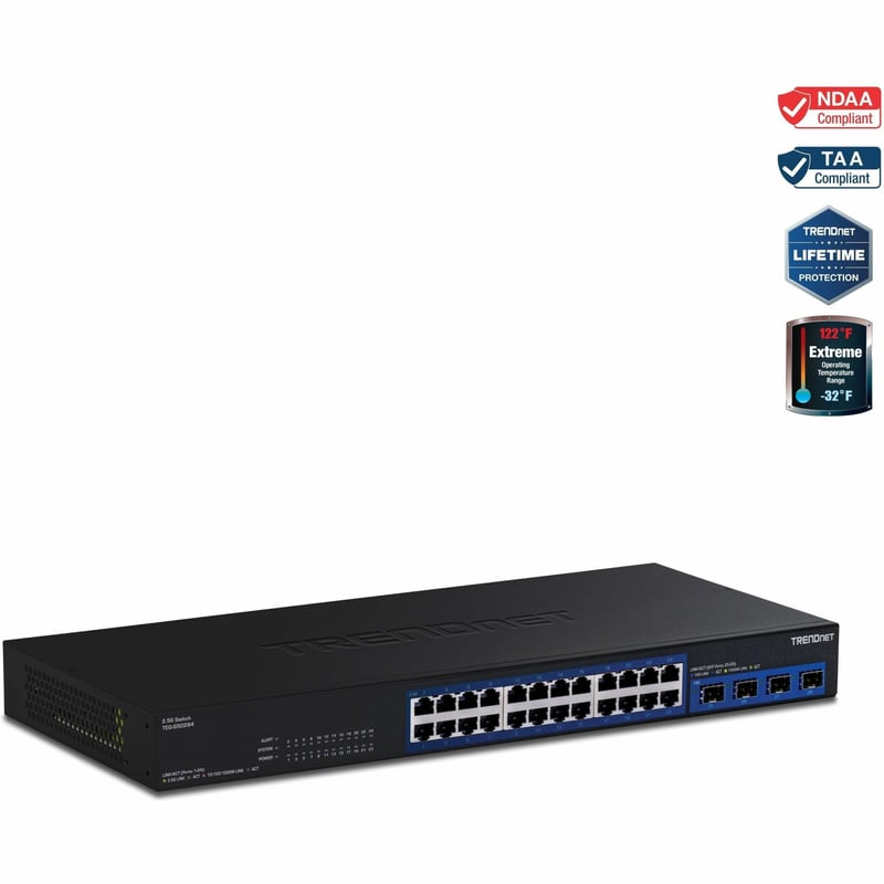 28-PORT 2.5G SWITCH WITH 10G SWITCH WITH 10G SFP PORTS - Thumbnail 1