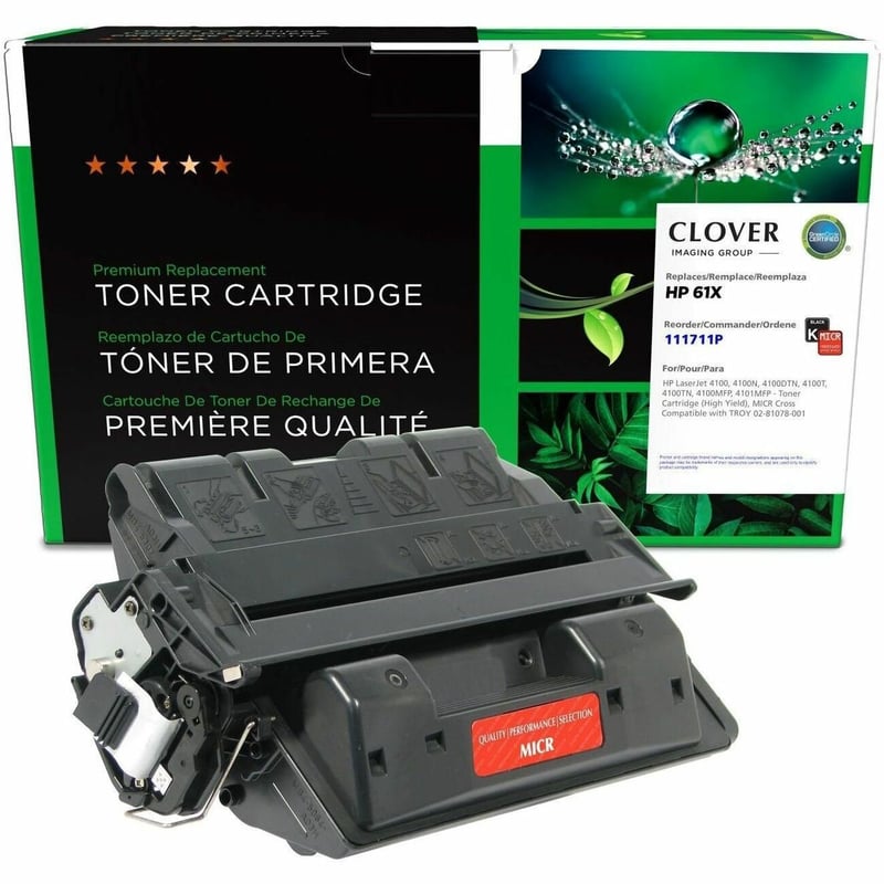 Clover Imaging Remanufactured High Yield MICR Toner Cartridge for HP C8061X, TROY 02-81078-001 - Thumbnail 1