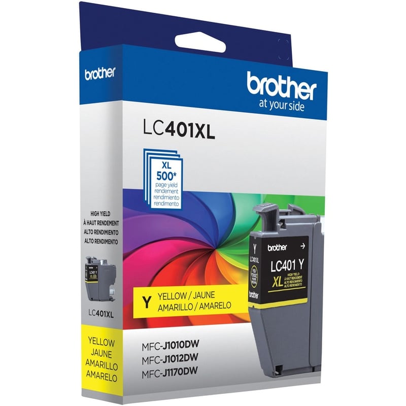 Brother LC401XLYS Original High Yield Inkjet Ink Cartridge - Single Pack - Yellow - 1 Pack - Thumbnail 2