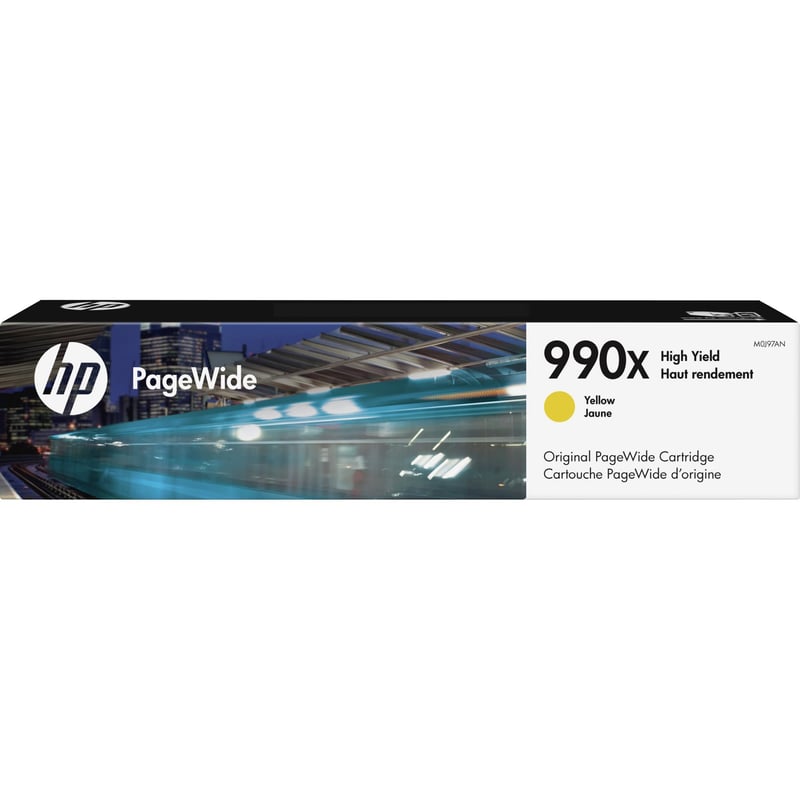 HP 990X (M0J97AN) Original High Yield Inkjet Ink Cartridge - Yellow - 1 Each - Thumbnail 1