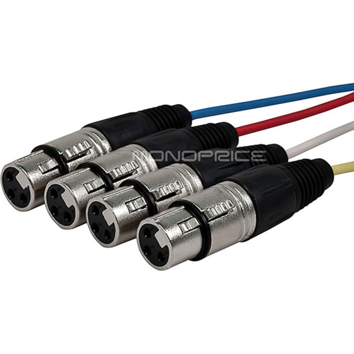 XLR MALE TO XLR FEMALE SNAKE CABLE 10FT - Thumbnail 2