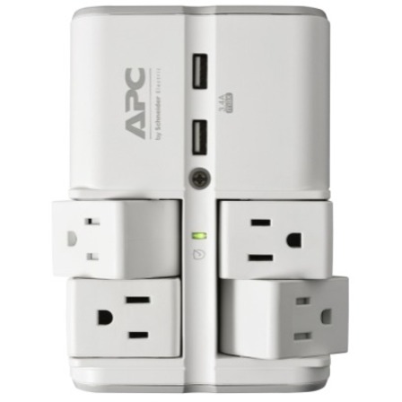 APC by Schneider Electric SurgeArrest Essential 4-Outlet Surge Suppressor/Protector - Thumbnail 5