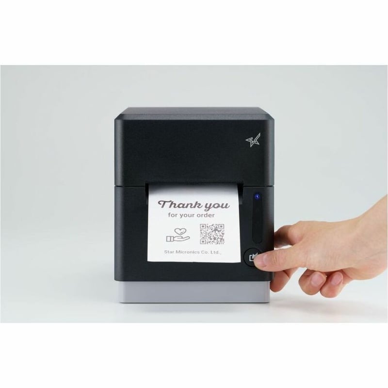 Star Micronics mC-Label3 MCL32CBI Direct Thermal Printer - Monochrome - Desktop - Label Print - Ethernet - USB - Bluetooth - Black - 3.15" Print Width - 203 dpi - For PC, Android, iOS - Thumbnail 3