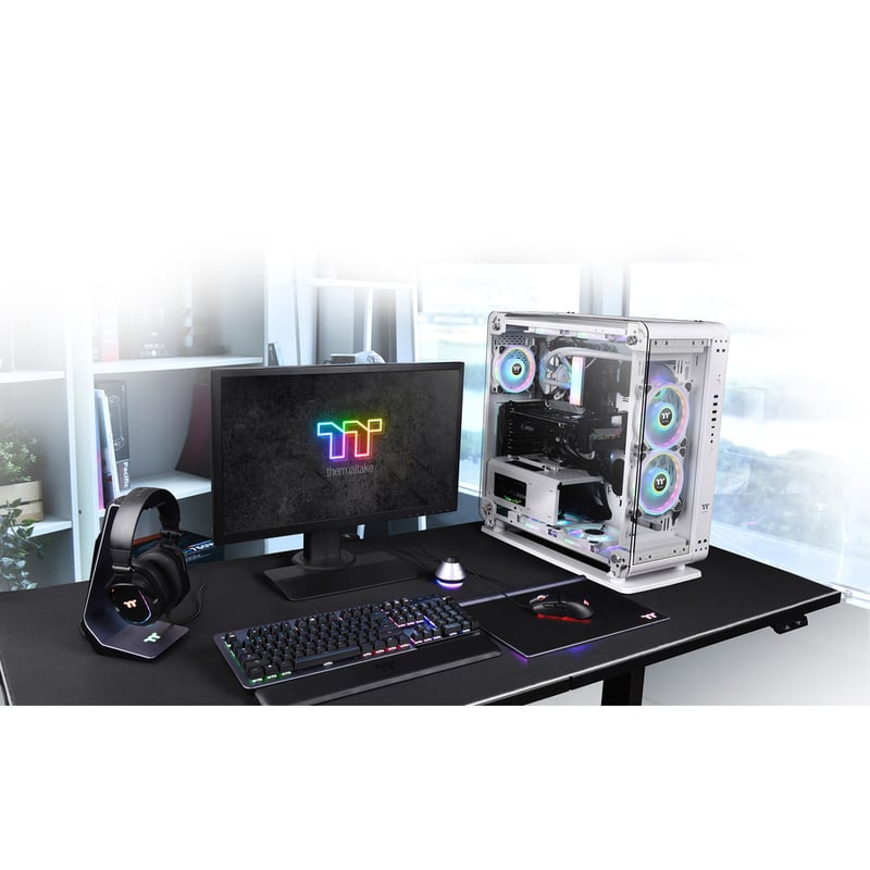 Thermaltake Core P6 Tempered Glass Snow Mid Tower Chassis - Thumbnail 4