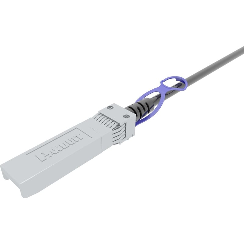 Panduit High Speed Twin-Axial Cable Assembly, SFP+ 10Gig, Black, 3.5m - Thumbnail 2