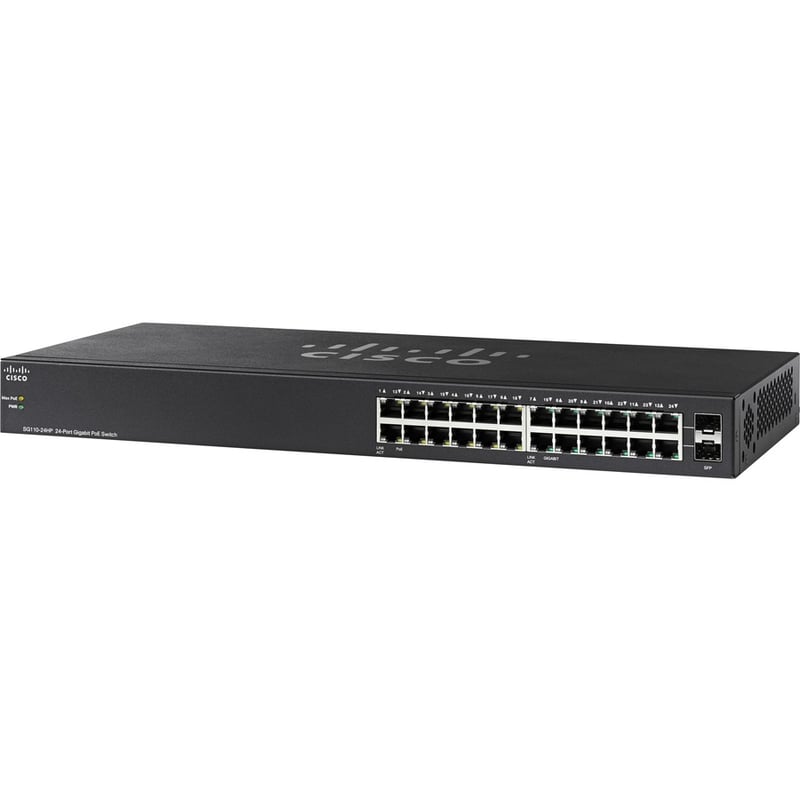 Cisco SG110-24HP 24-Port PoE Gigabit Switch - Thumbnail 2