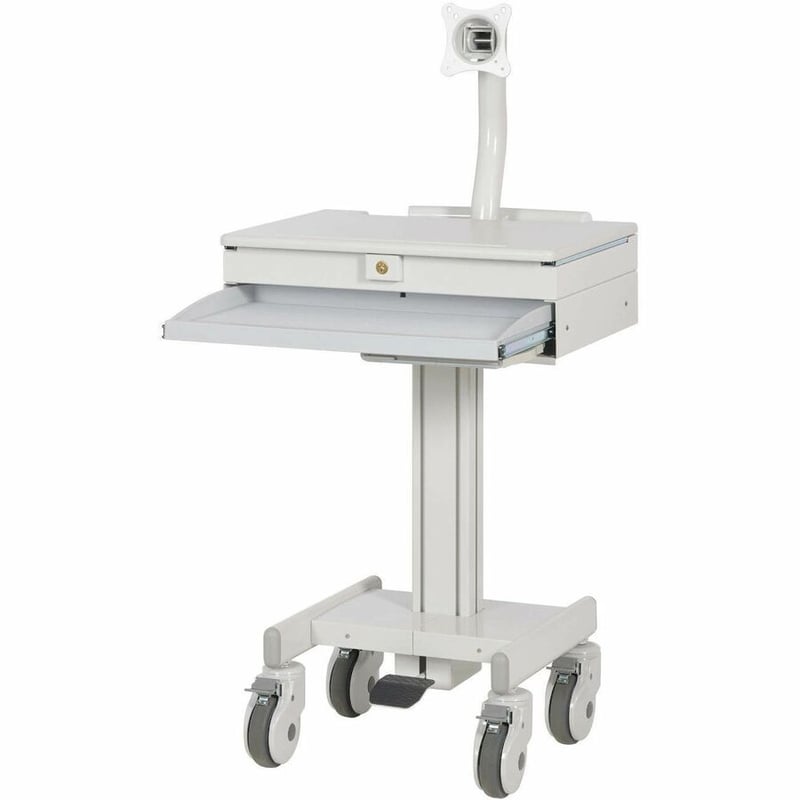 Eaton Tripp Lite Series Mobile Workstation with Monitor Arm, Casters, Locking Drawer, TAA - Thumbnail 3