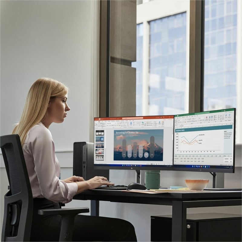 HP Pro 400 G9 Desktop Computer - Intel Core i7 13th Gen i7-13700 Hexadeca-core (16 Core) - 16 GB RAM DDR4 SDRAM - 512 GB M.2 PCI Express NVMe SSD - Small Form Factor - Thumbnail 2