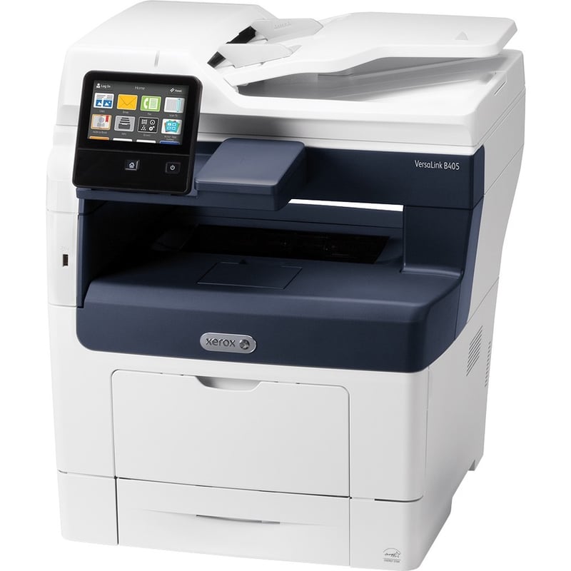 Xerox VersaLink B405/DNM Laser Multifunction Printer-Monochrome-Copier/Fax/Scanner-47 ppm Mono Print-1200x1200 Print-Automatic Duplex Print-110000 Pages Monthly-700 sheets Input-Color Scanner-600 Optical Scan-Monochrome Fax-Gigabi - Thumbnail 3