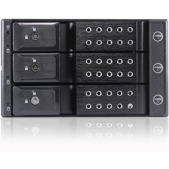 iStarUSA BPN-DE230P Drive Enclosure for 5.25" 12Gb/s SAS, SATA/600 Internal - Black - Thumbnail 2