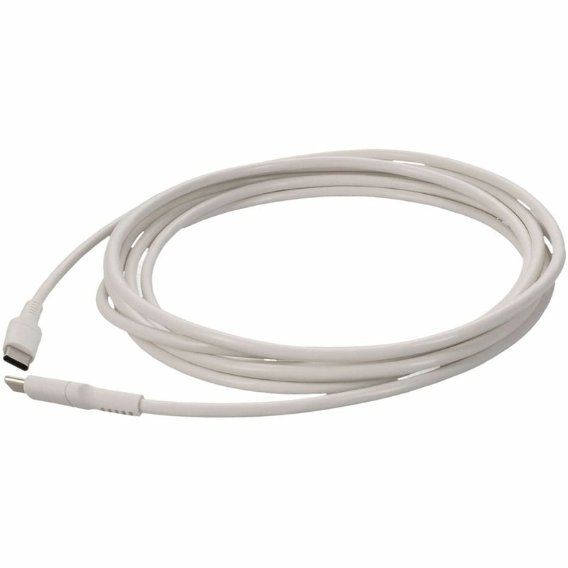 AddOn 3.0m (9.8ft) USB C Male to USB C Male USB 2.0 Sync and Charge White Cable - Thumbnail 1