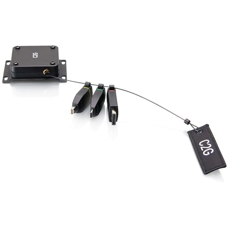 C2G 4K HDMI Retractable Universal Adapter Mount with Color Coded Connectors - Thumbnail 3