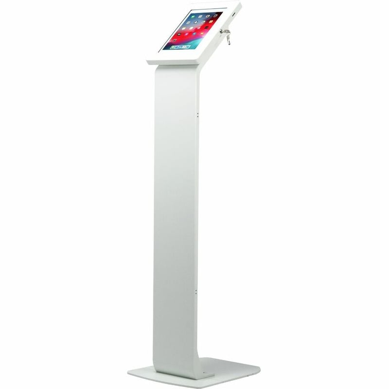 CTA Digital Premium Large Locking Floor Stand Kiosk (White) - Thumbnail 2