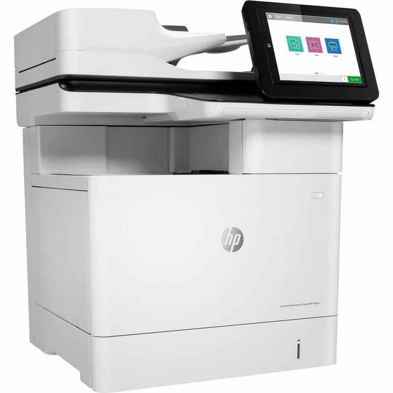 HP LaserJet M634h Laser Multifunction Printer-Monochrome-Copier/Scanner-52 ppm Mono Print-1200x1200 Print-Automatic Duplex Print-300000 Pages Monthly-650 sheets Input-Color Scanner-600 Optical Scan-Gigabit Ethernet - Thumbnail 4