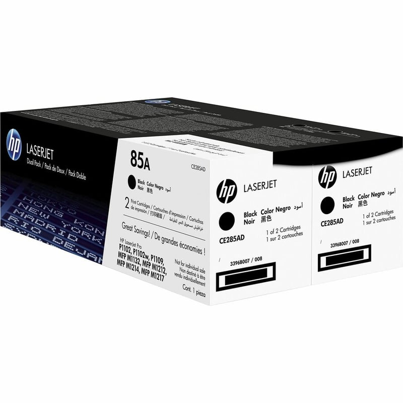HP 85A 2-pack Black Original LaserJet Toner Cartridges - Thumbnail 4