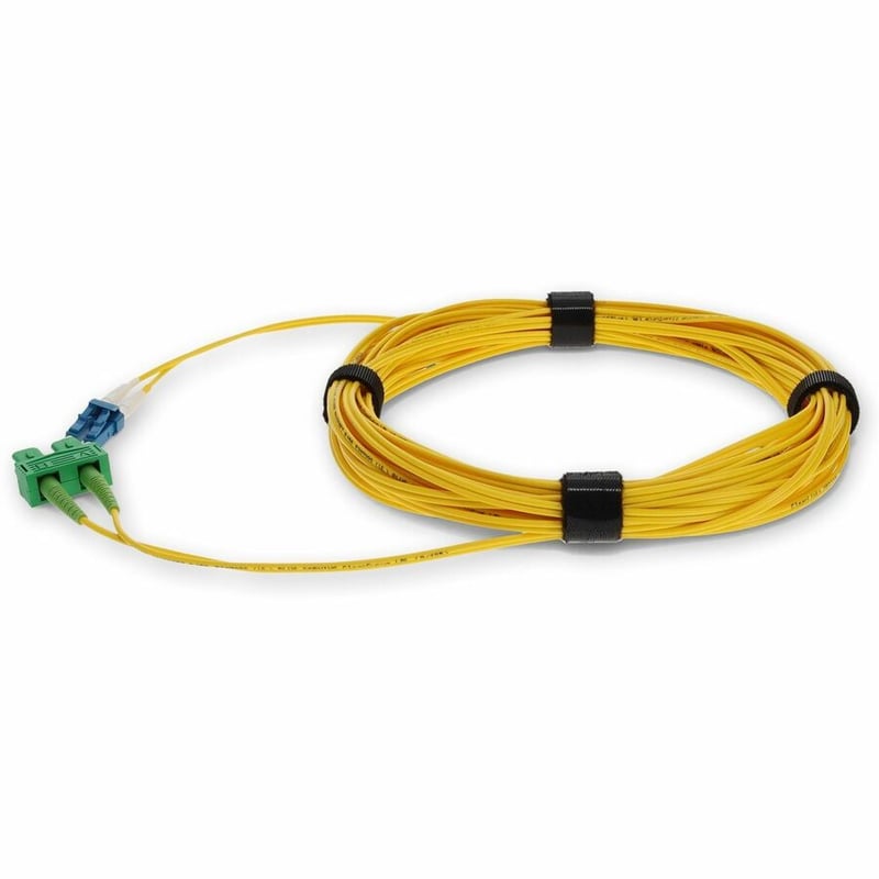 AddOn 8m ASC (Male) to LC (Male) Yellow OS2 Duplex Fiber OFNR (Riser-Rated) Patch Cable - Thumbnail 2