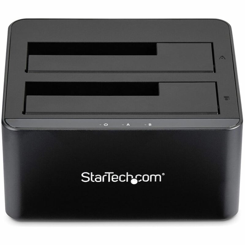 StarTech.com Dual-Bay USB 3.0 to SATA Hard Drive Docking Station, 2.5/3.5" SATA I/II/III, SSD/HDD Dock, USB Hard Drive Bays, Top-Loading - Thumbnail 3