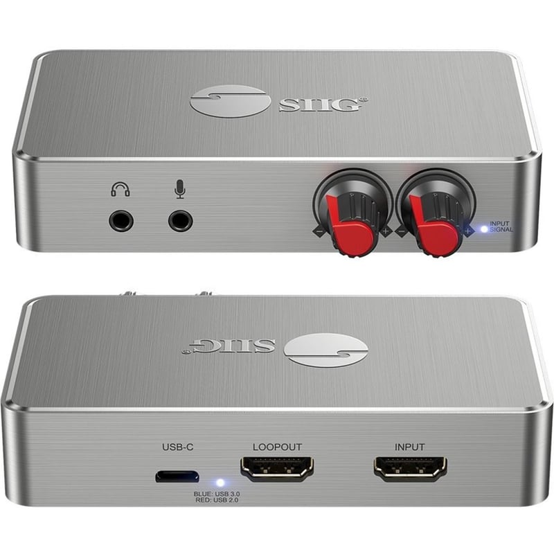SIIG 4K HDMI Video Capture Box with Volume Control & Loopout - Thumbnail 3